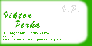 viktor perka business card